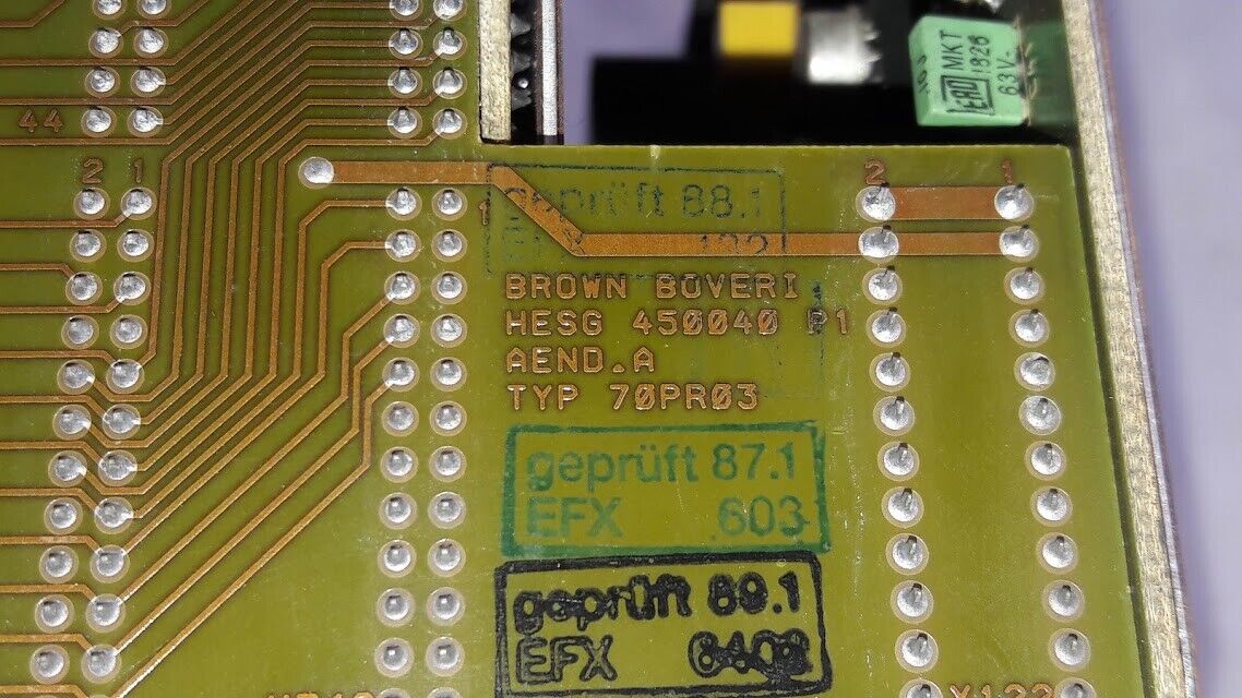 Brown Boveri 70PR03 b-E Processor Module HESG 450038 P2 Aend.A Type 70PR 03b-E T - Image 8