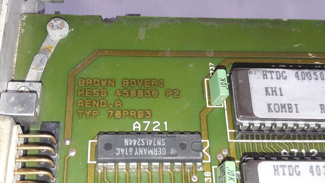 Brown Boveri 70PR03 b-E Processor Module HESG 450038 P2 Aend.A Type 70PR 03b-E T - Image 5