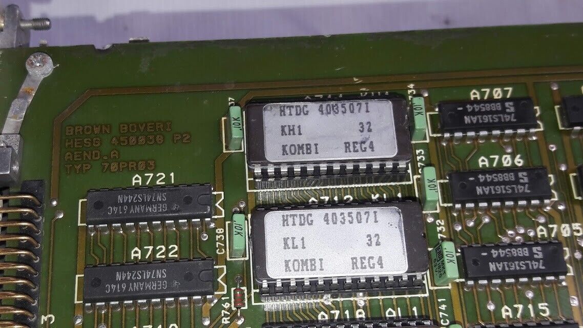 Brown Boveri 70PR03 b-E Processor Module HESG 450038 P2 Aend.A Type 70PR 03b-E T - Image 4