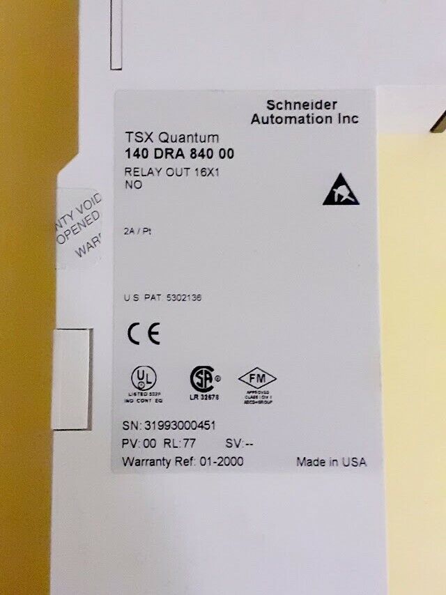 Schneider Modicon TSX Quantum 140DRA84000 Relay Output 16X1 Module 140 DRA 840 0 - Image 5