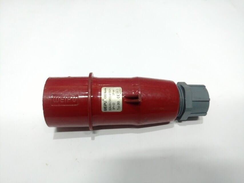 Weipu Type 283 CEE Normal 32 Amp 3PH Nema 4,4X Male Plug Connector