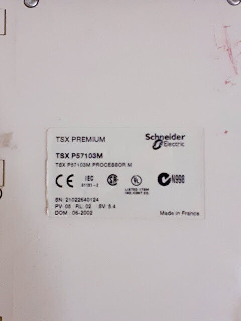 Schneider TSX Premium TSX P57103M TSX P57103M 571X3 PL7 Processor Module TSXP571 - Image 3