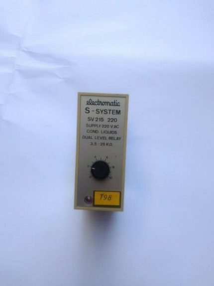 Electromatic S-System SV 215 220 Cond. liquids dual level relay 3.5-25k Ohms