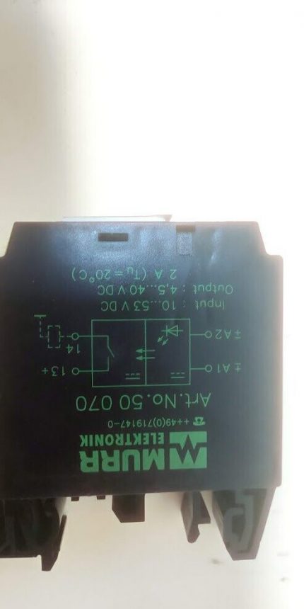 Murr Elektronik 50070 Opto-Coupler Module A17.2 50070
