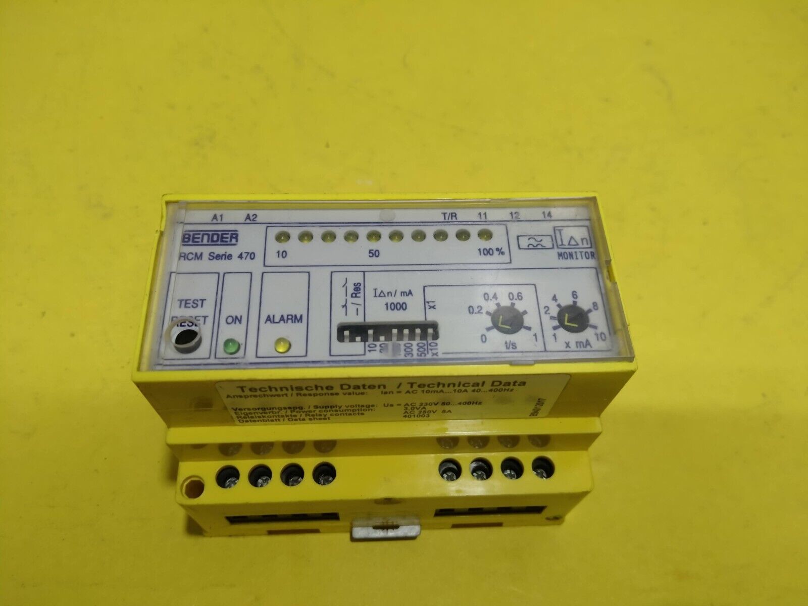 Bender RCMA470LY Residual current monitor RCMA 470 Software D54 V2.1 - Image 8