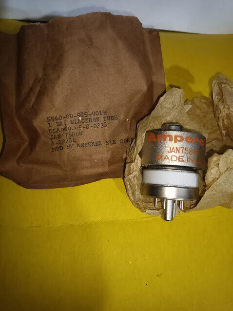 Amprex Jan 7580W Electron tube 5960-00-985-9019 New Not sealed - Image 3