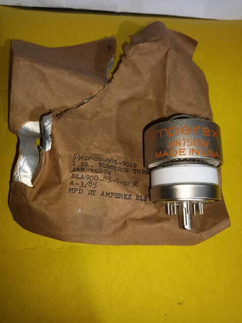 Amprex Jan 7580W Electron tube 5960-00-985-9019 New Not sealed - Image 2