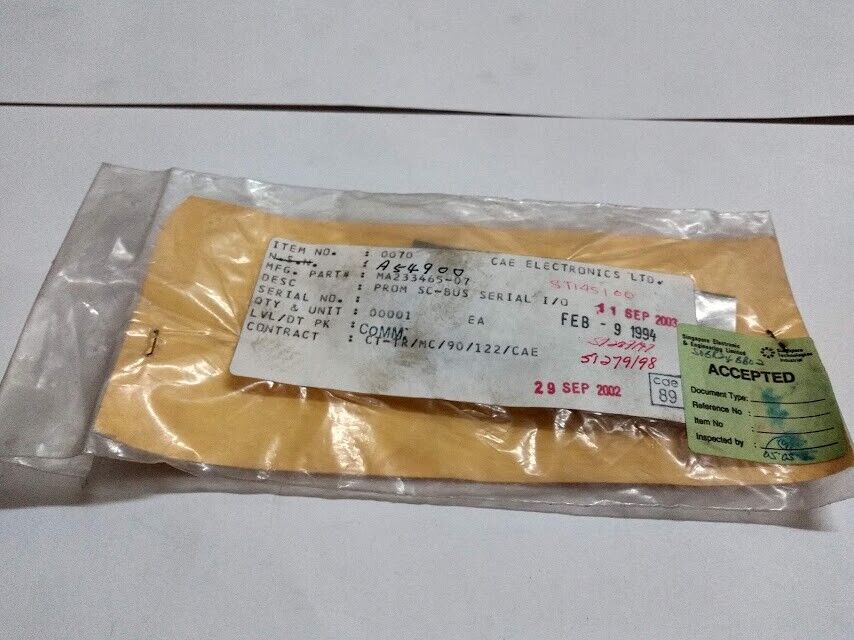 CAE Electronics LTD MA233465-07 Prom SC-Bus Serial I/O MA23346507 New - Image 3