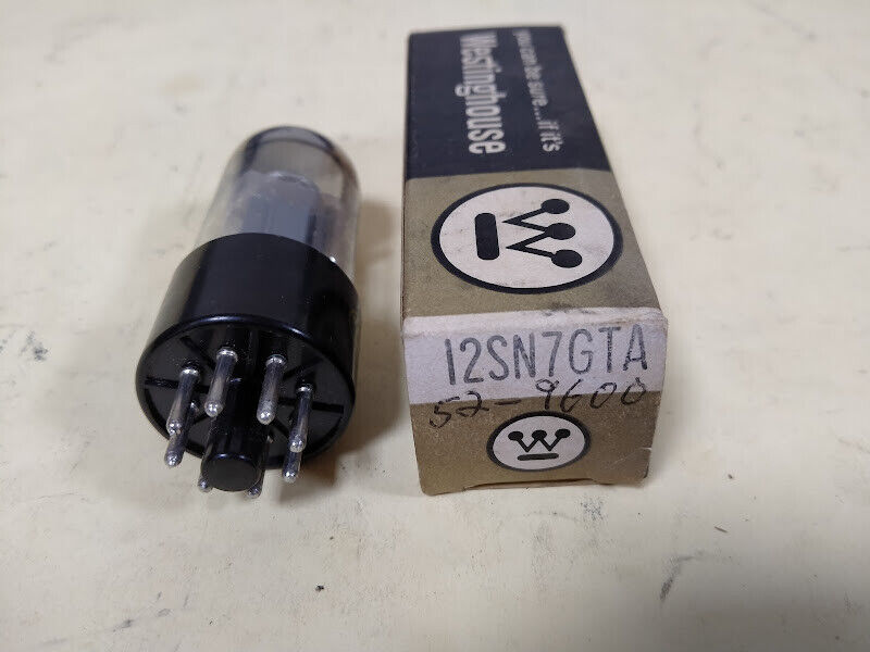 WESTINGHOUSE 12SN7GTA Radio Amp AUDIO VACUUM TUBE Vintage TESTED 6.9607-D - Image 4