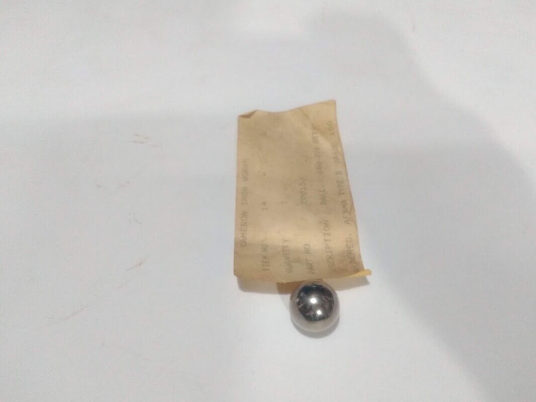Cameron 200153 Ball, 688 DIA SST AFBMA Type B Grade 100 Marine Store Spare - Image 5
