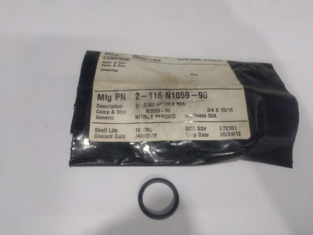 Parker Cameron 2-116 N1059-90 O-Ring Nitrile 90A Marine Store Spare - Image 4