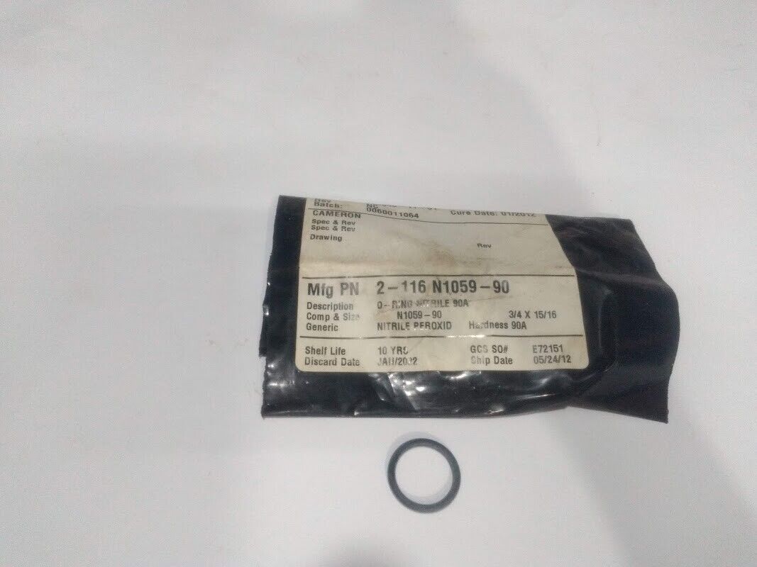 Parker Cameron 2-116 N1059-90 O-Ring Nitrile 90A Marine Store Spare - Image 3