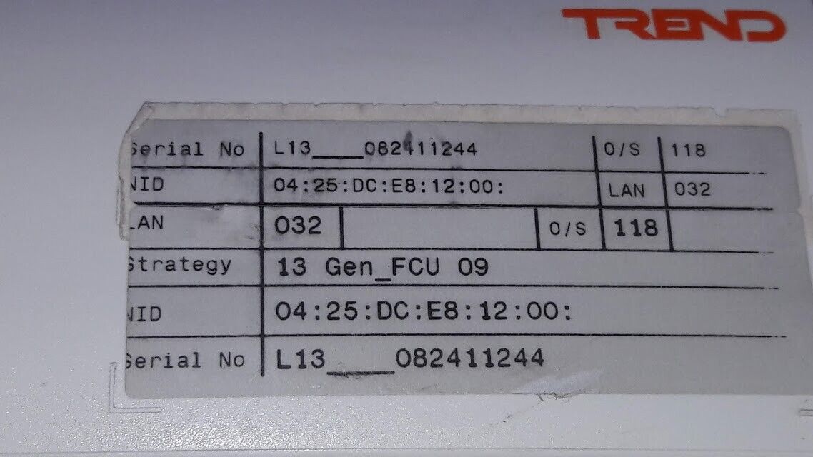 Trend ILQ 13+ IQL13/WR2/230VAC IQL13-3200U8 LonMark Terminal Unit Controller New - Image 4