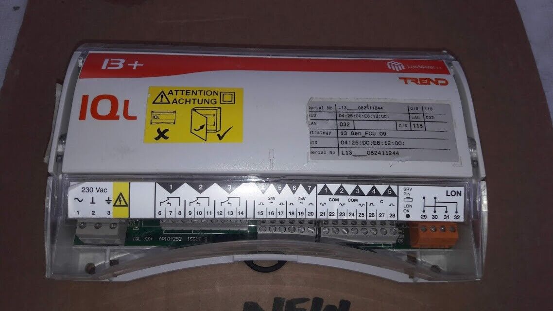 Trend ILQ 13+ IQL13/WR2/230VAC IQL13-3200U8 LonMark Terminal Unit Controller New - Image 2