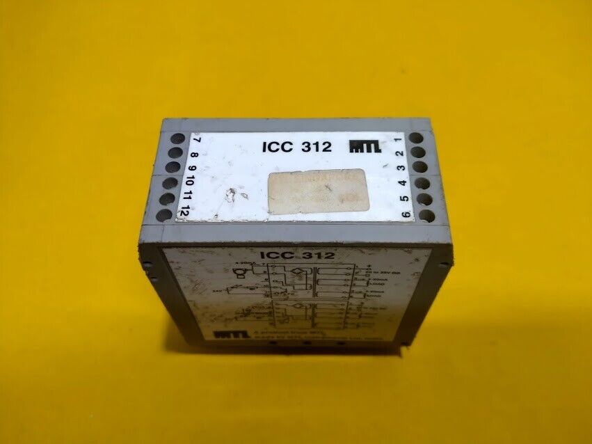 MTL Instrument Ltd ICC 312 Repeater Power Supply signal isolator 4-20Am