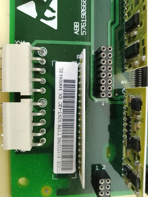 ABB 61353259E Main Circut Interface NINT-42C Rev. E 61353259 57619066E New - Image 9