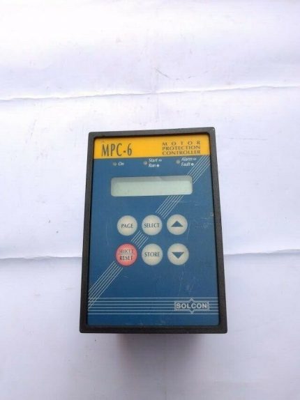Solcon MPC-6 Motor Protection Controller MPC6 833336 110/220Vac.dc