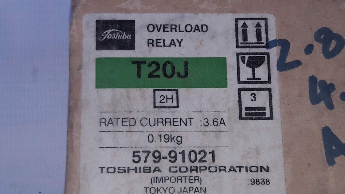 New Toshiba Corporation JEM 1356-S T20J Overload Relay JEM1356S - Image 4