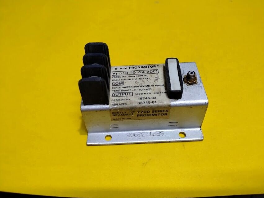 Bently Nevada 18745-03 7200 Series 5mm Proximitor 18745-01