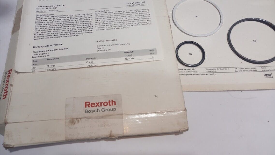 Rexroth Bosch 1817010256 dichtungssatz gasket kit LR 50.-1x/ O-Ring Thrust Ring - Image 4