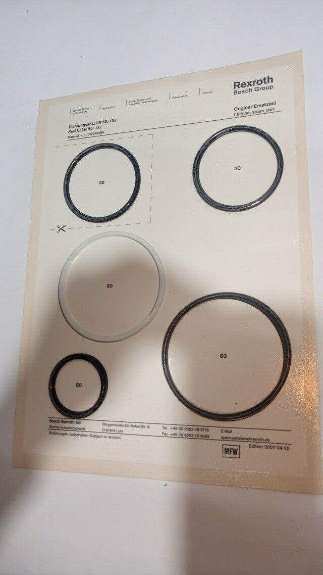 Rexroth Bosch 1817010256 dichtungssatz gasket kit LR 50.-1x/ O-Ring Thrust Ring