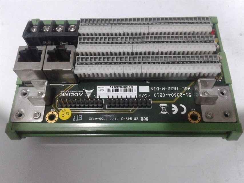 Adlink Technology Inc HSL-TB32-M-DIN 51-23604-0B10 Terminal Base New - Image 7