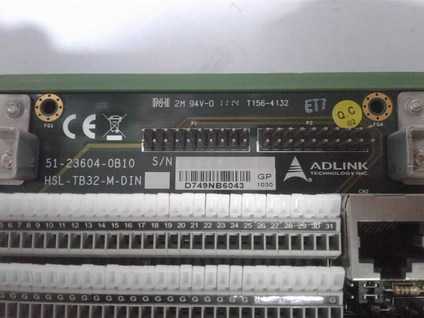 Adlink Technology Inc HSL-TB32-M-DIN 51-23604-0B10 Terminal Base New - Image 3