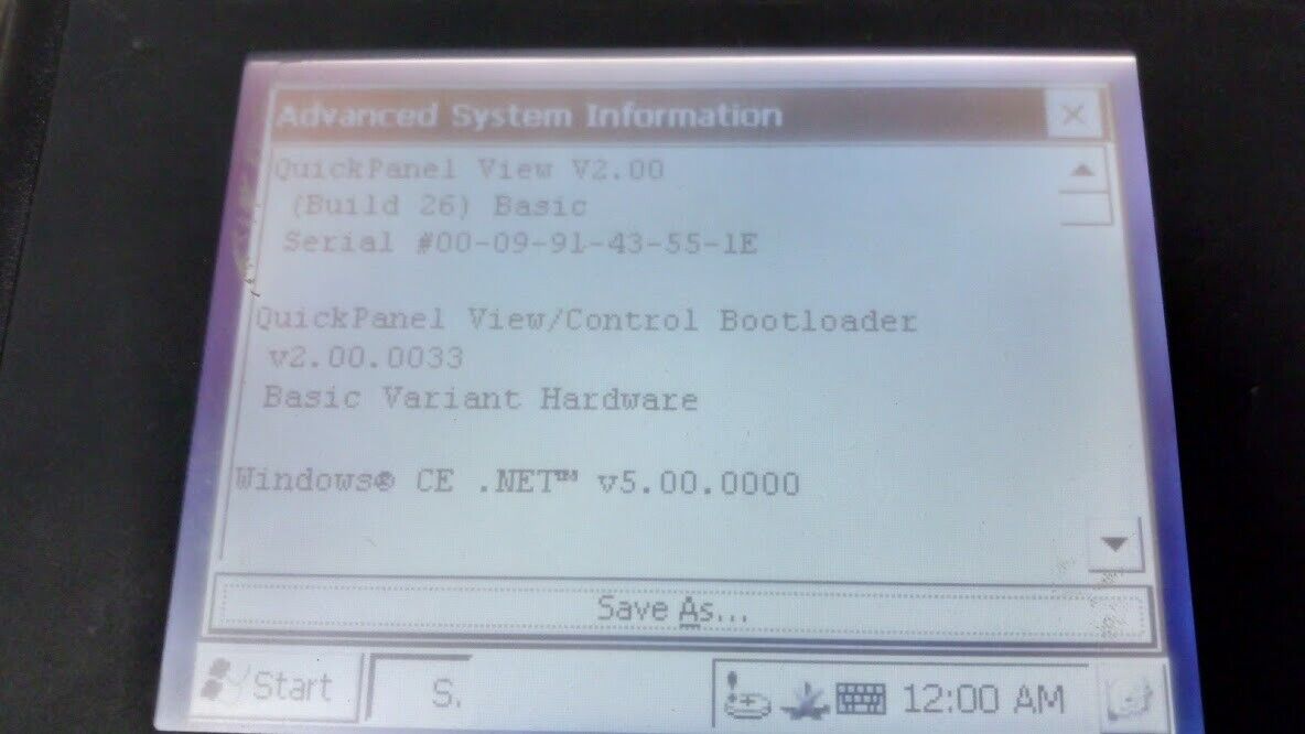 GE Fanuc IC754VBB06MTD-GF ES0600 QuickPanel View V2.00 Windows CE v5.00 ES0600 - Image 4