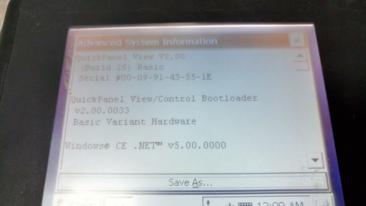 GE Fanuc IC754VBB06MTD-GF ES0600 QuickPanel View V2.00 Windows CE v5.00 ES0600 - Image 3