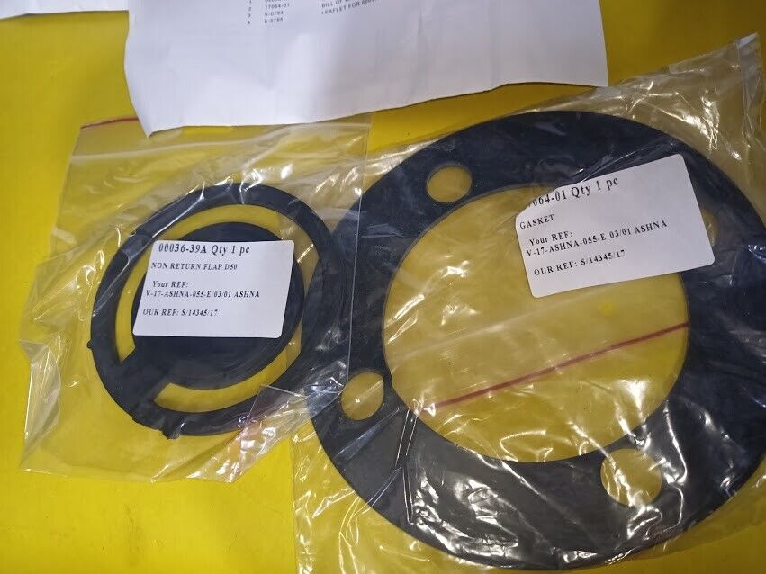 MAEM sp. 00036-39 Old 35501-01/57281 NON-Return Flap 2" Gasket New - Image 2