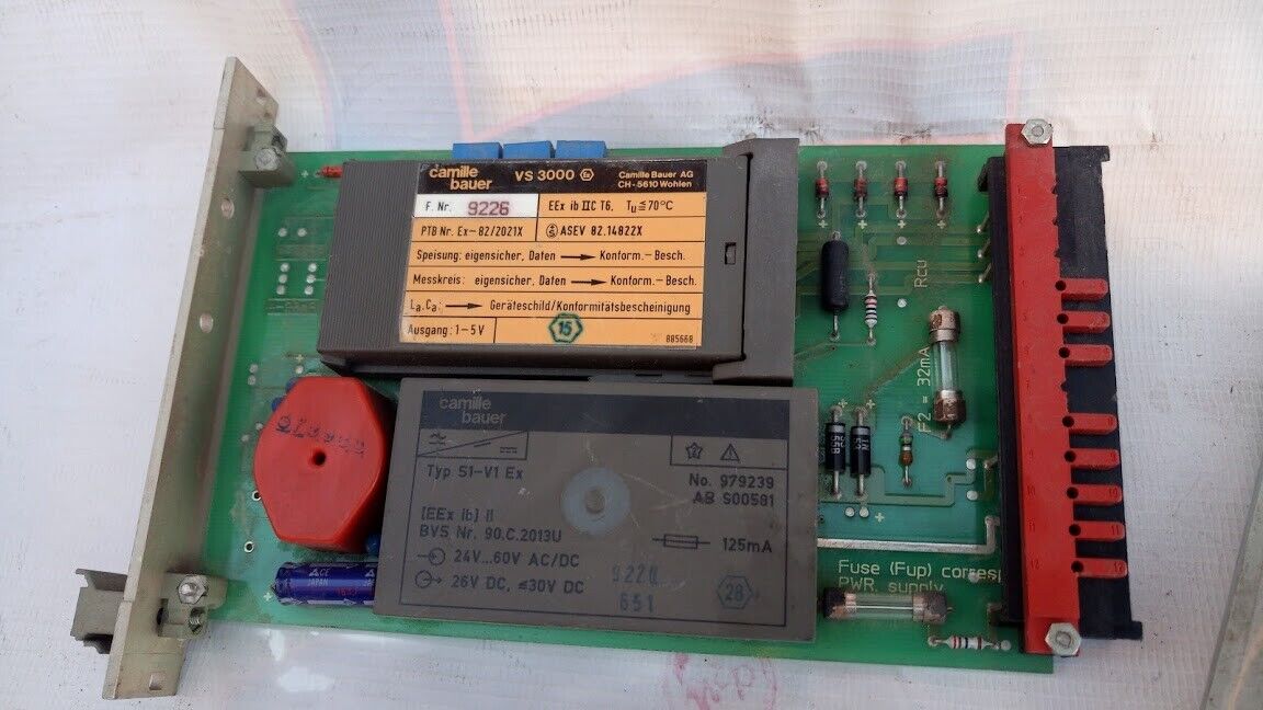 Camille Bauer EURAX V601-2300 EB0 Nr 89-6049 X Power Supply Card V601-23 - Image 3