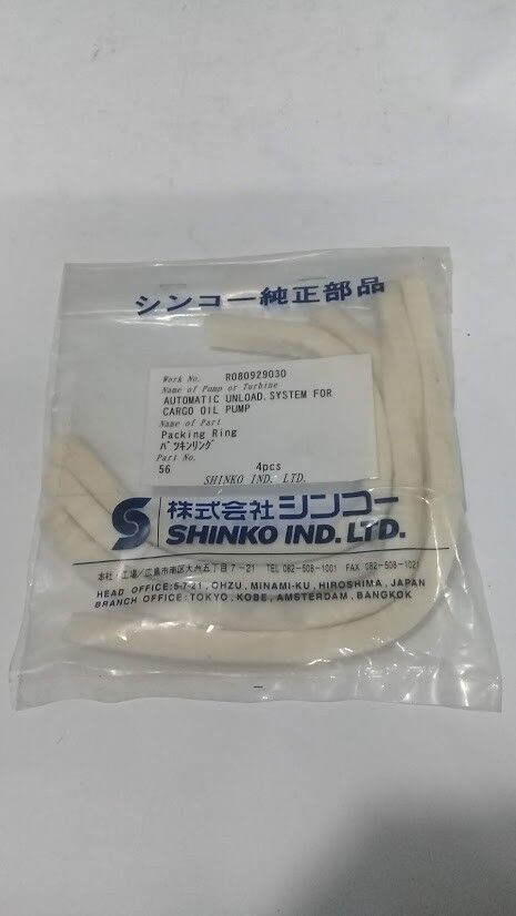 Shinko Ind Ltd 56 Packing Ring 4pcs Automatic Unload System For Cargo Oil Pump - Image 2