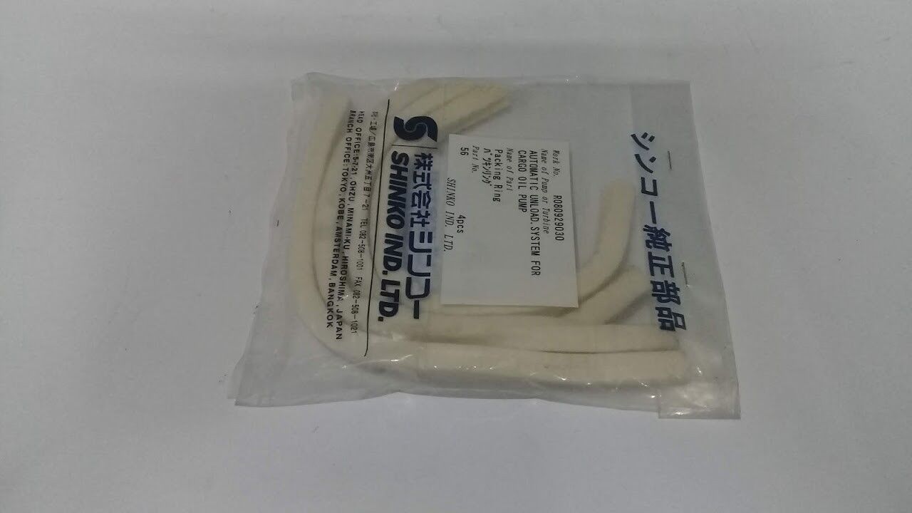 Shinko Ind Ltd 56 Packing Ring 4pcs Automatic Unload System For Cargo Oil Pump - Image 3