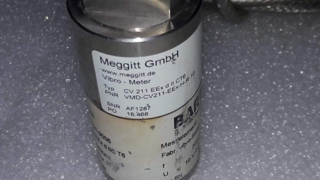 BARTEC 07-6121-9006 vIBRO Meter CV 211 PNR VMD-CV211-EEx-H-R-10 Velocity Transd - Image 2
