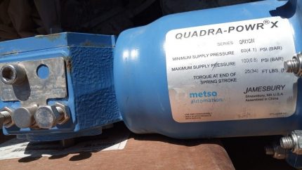 Quadra-Power X Metso automation Jamesbury QPX1C/M Spring Diaphragm Actuator