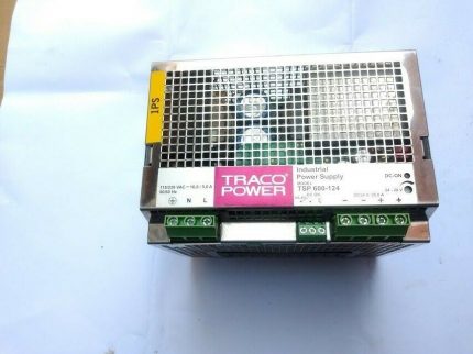 Traco Power TSP 600-124 Industrial Power Supply 115/230 Vac-10.0/2.0A DC24V 25.0