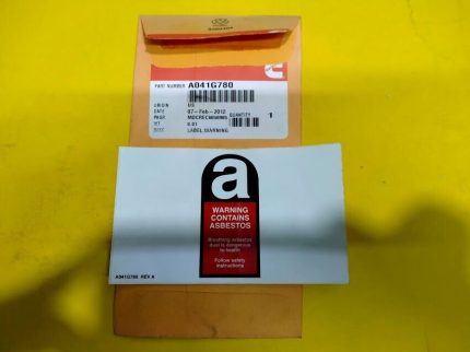 Cummins A041g780 WARNING LABEL GENUINE CUMMINS PART New