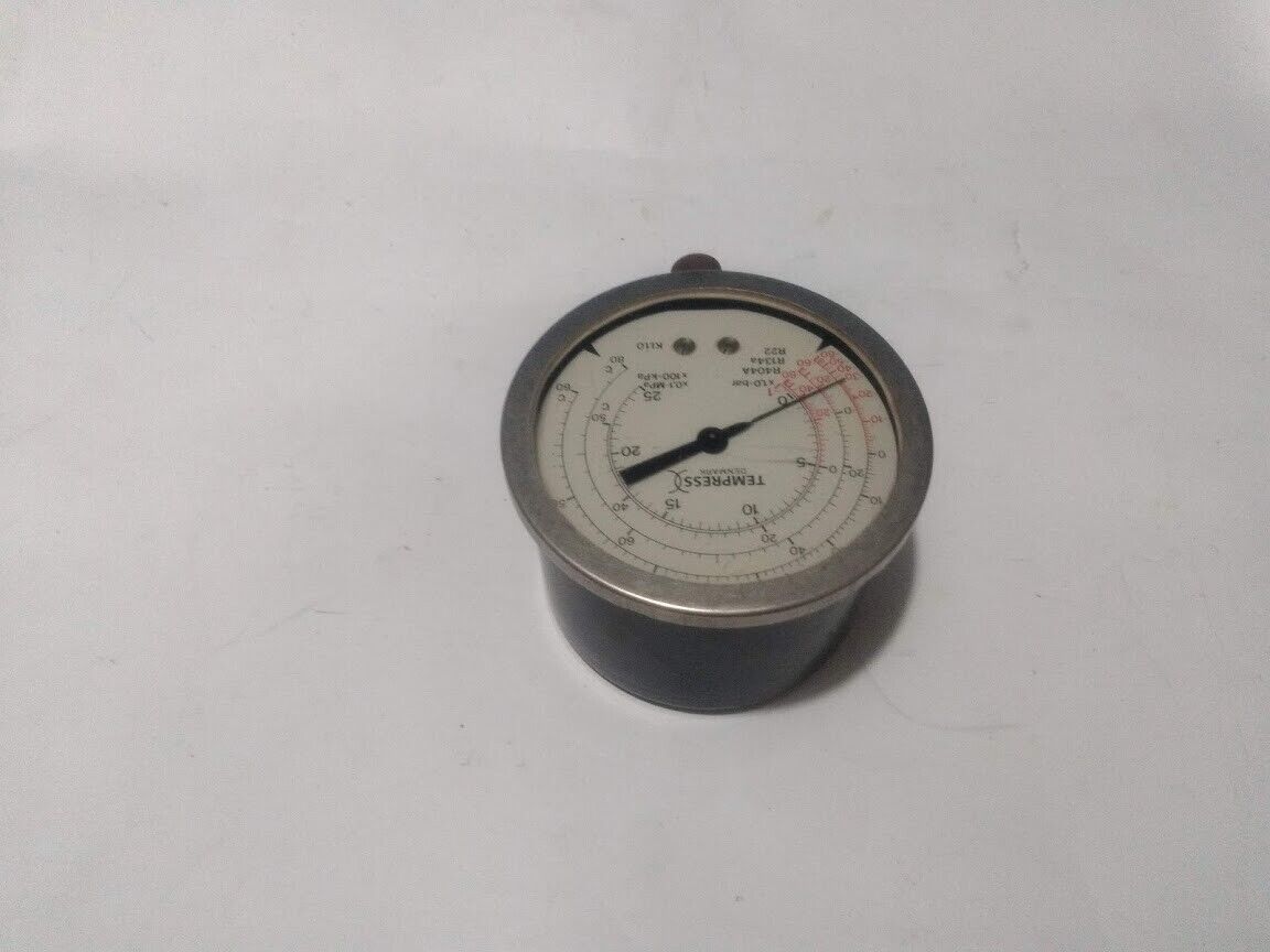 Tempress Denmarks M607050 0002 x1.0=bar R404a R134a R22 Pressure Gauge - Image 4