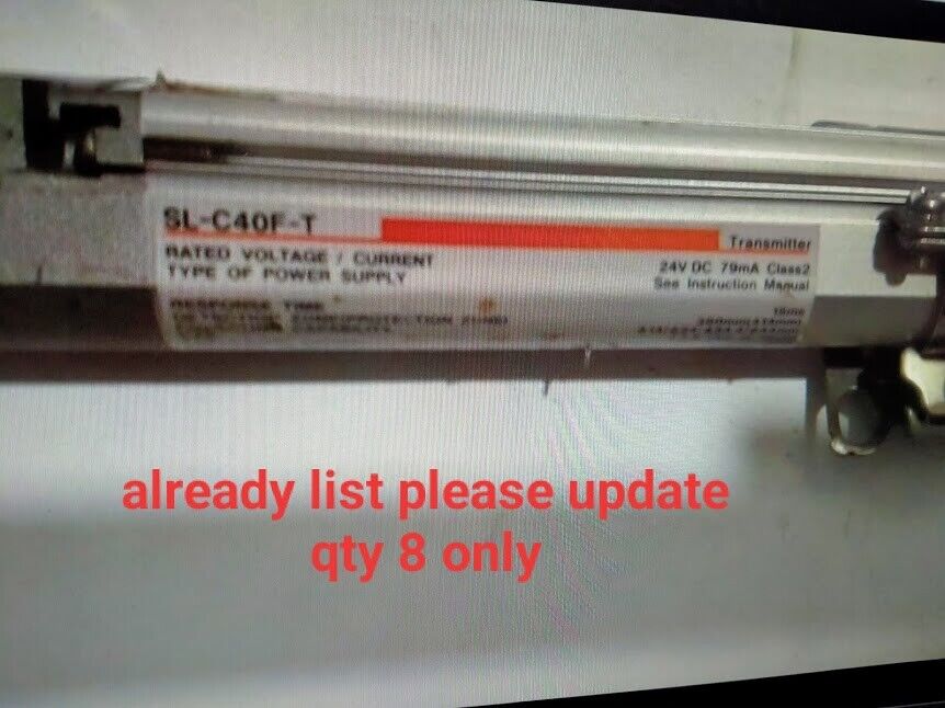 Keyence SL-C40F Keyence SL-C40F-T Transmitter Safety Light Curtain Type 40 Optic - Image 8