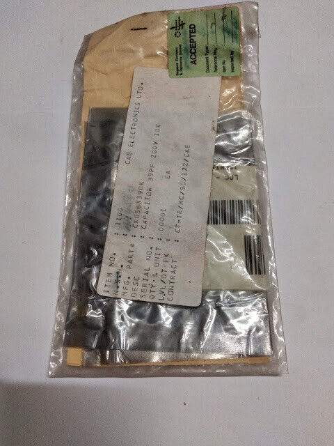 CAE Electronics LTD CK05BX390K Capacitor 39PF 200V 10% New - Image 4