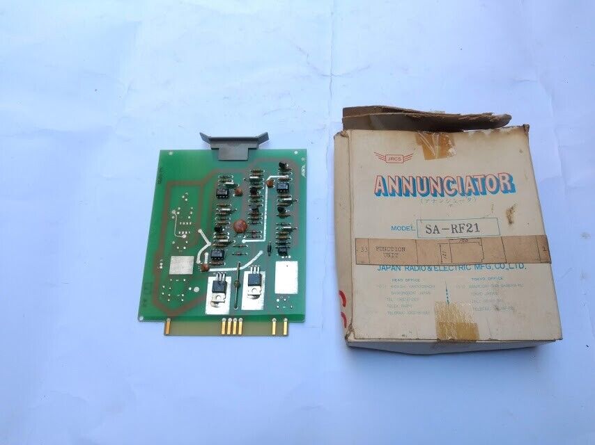 JRCS SA-RF21 Function Unit Annunciator Japan Radio & Electric MFG New