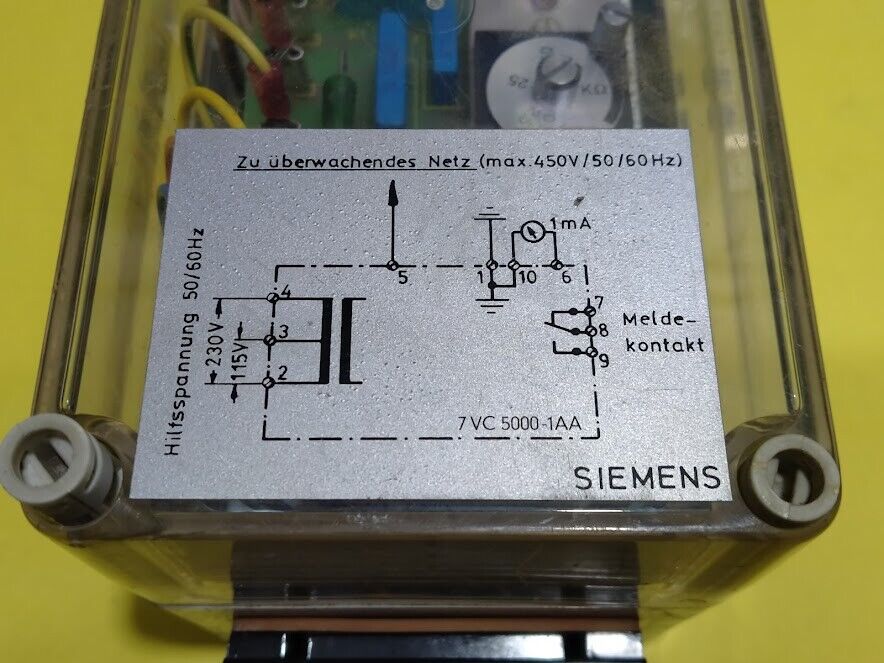Siemens 7VC 5000-1AA Isolationswachter 7VC50 7VC50001AA - Image 6