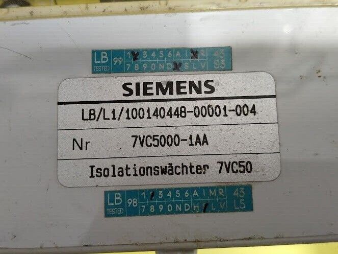 Siemens 7VC 5000-1AA Isolationswachter 7VC50 7VC50001AA - Image 2