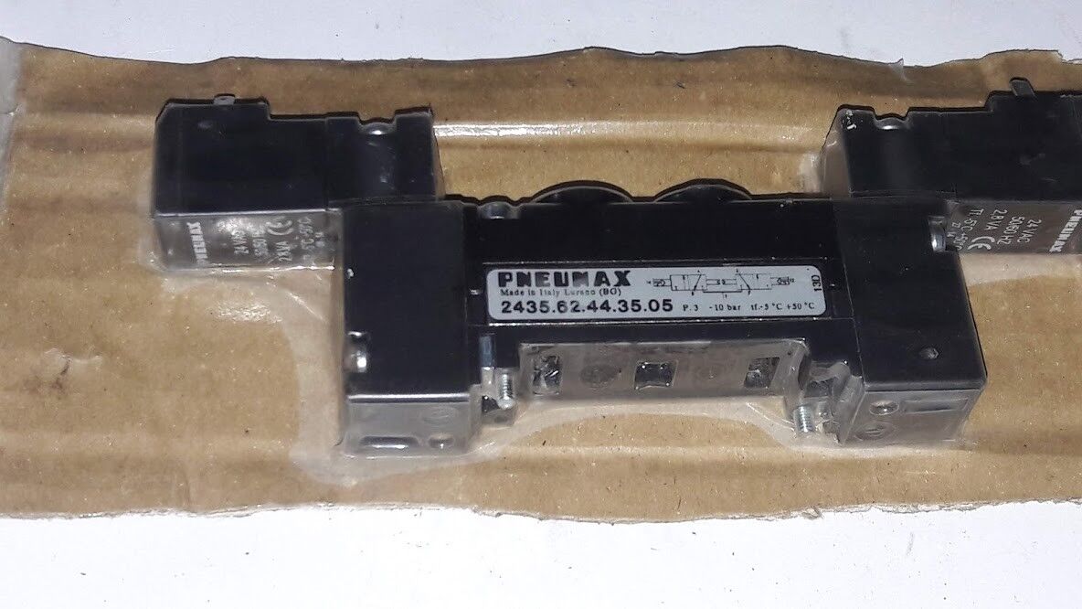 New PNEUMAX 2435.62.44.35.05 Electric / Solenoid Valve Double Side 243562443505