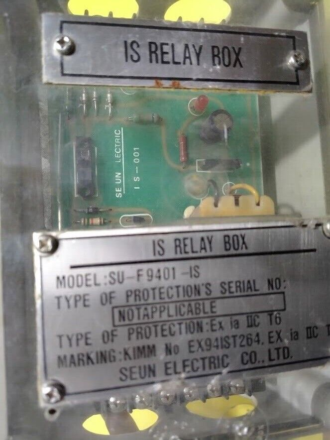 Seun Electric Co. SU-F9401-IS Relay Box Ex ia IIC T6 Marine Store Spare SUF9401I - Image 5