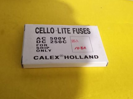 Cello-Lite fuses AC500V DC250C issa 793697 Colex Holland 25A box of 10 New