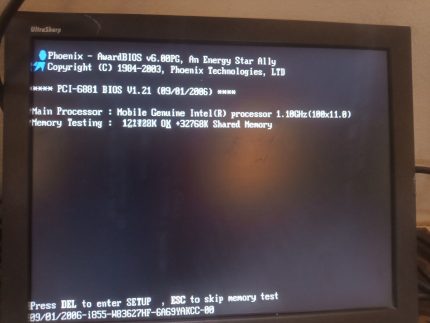 Advantech PCI-6881 Rev. A2 Industrial Single Board Computer PCI-6881F Bios V1.21