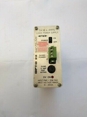 OPTO 22 SNAP-PS5-24DC 5V 4 AMPS SNAPPS524DC Logic Power Supply - Image 4