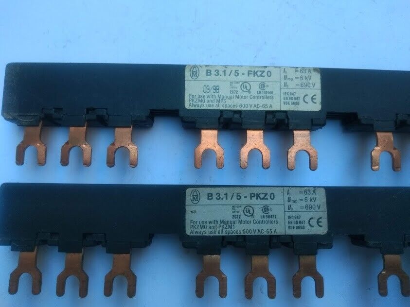Lot of 2 Klockner Moeller B 3.1/5-PKZ0 Feeder Busbar Connect - Image 7