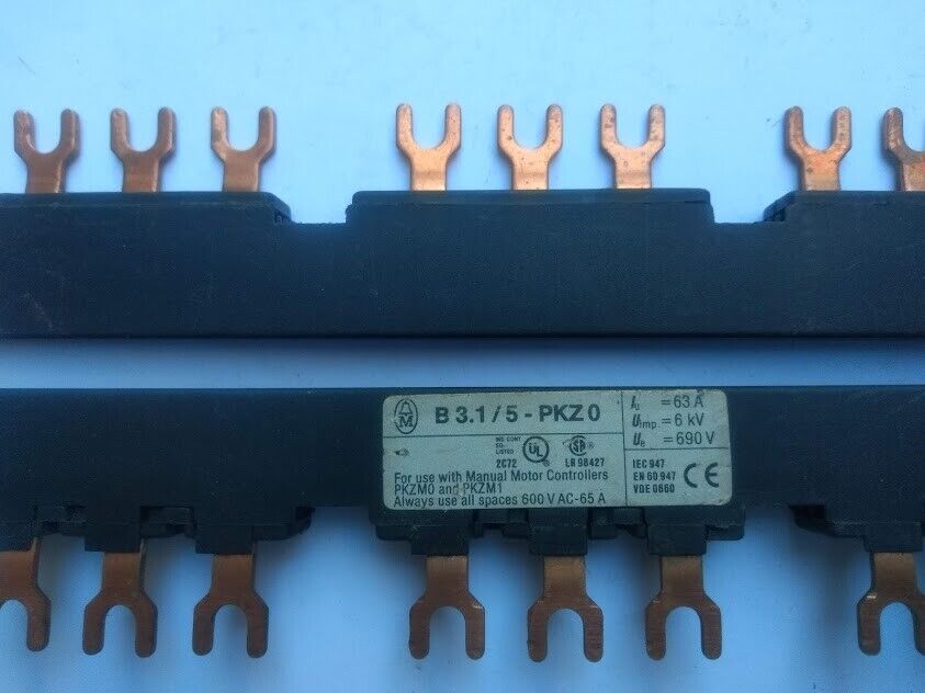 Lot of 2 Klockner Moeller B 3.1/5-PKZ0 Feeder Busbar Connect - Image 2